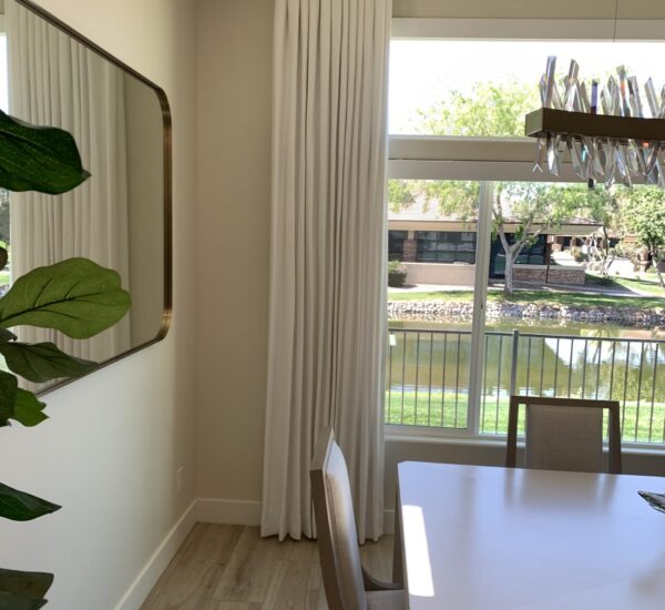 Inverted pleat side panel